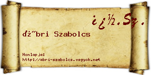 Ábri Szabolcs névjegykártya